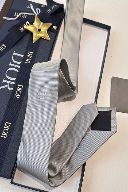 Галстук Dior logo-embroidered premium - Grey