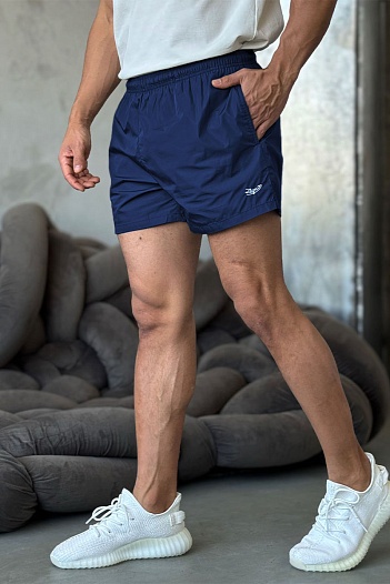 Мужские синие шорты Zegna   