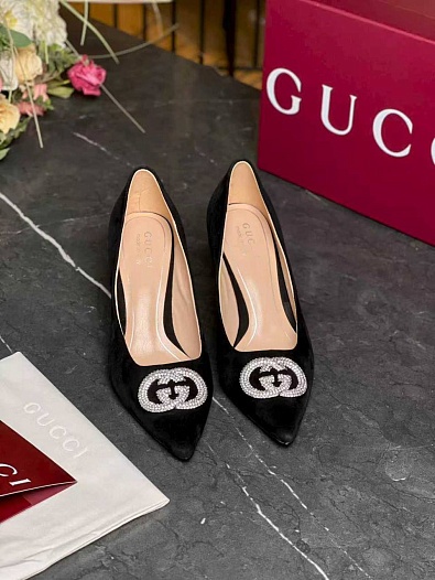 Женские замшевые туфли Chanel Alicia premium   