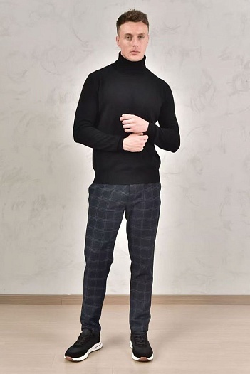 Мужская водолазка Loro Piana Premium - Black   