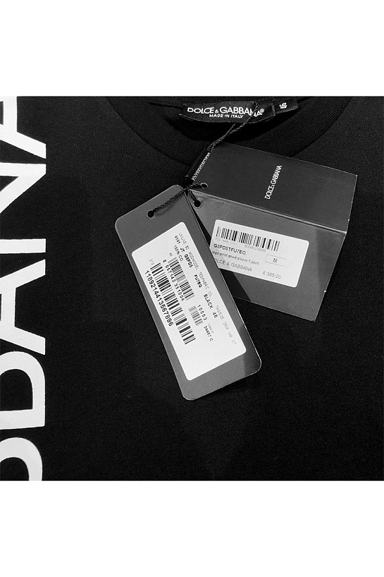 Мужская футболка Dolce&Gabbana чёрного цвета