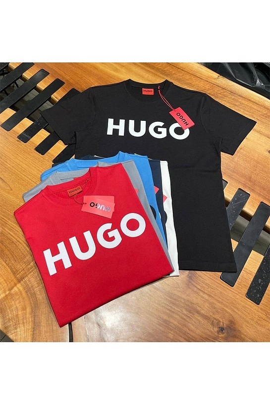 Мужская футболка Hugo Boss красного цвета