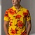 Мужское поло Etro "Floral" - Yellow / Orange