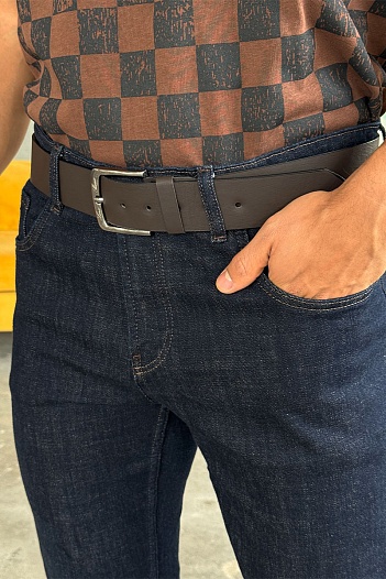 Джинсы тёмно-синего цвета Loro Piana regular fit   
