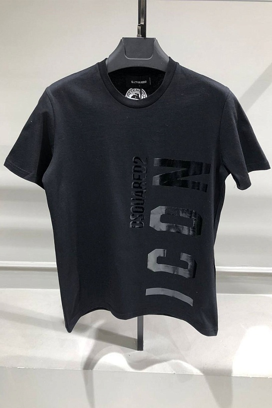 Мужская футболка Dsquared2 "ICON" - Black
