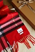 Шарф Burberry Check premium 168x30 см - Red