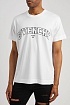 Белая футболка Givenchy College logo-embroidered