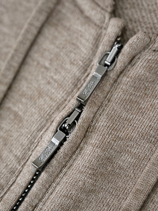 Бежевая кофта на молнии Loro Piana premium