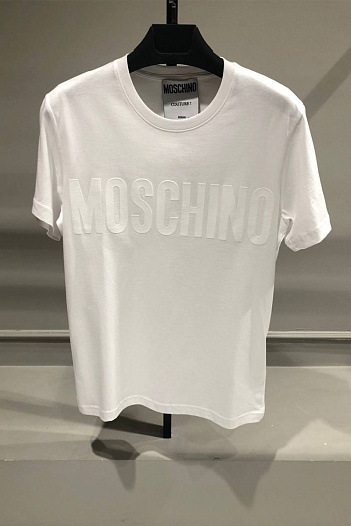 Мужская белая футболка Moschino   