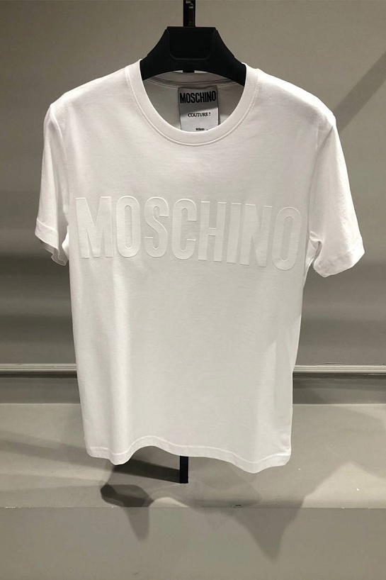 Мужская белая футболка Moschino