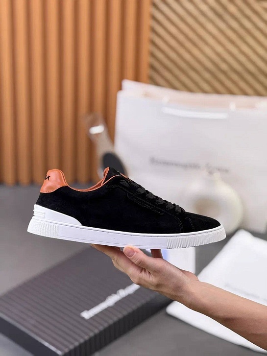 Мужские замшевые кроссовки Ermenegildo Zegna