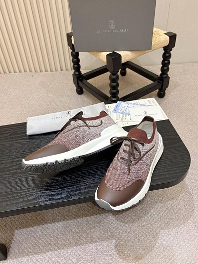 Мужские кроссовки Brunello Cucinelli knitted   
