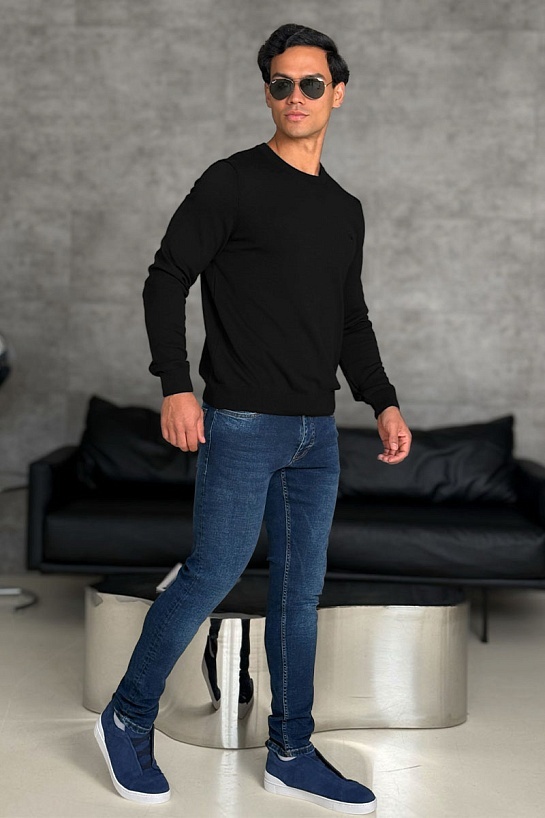 Мужской чёрный джемпер Loro Piana