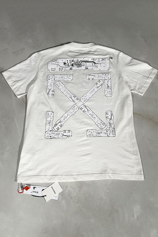 Белая футболка Off-White teenage engineering