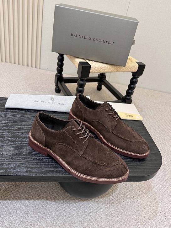 Замшевые ботинки Brunello Cucinelli derby - Brown