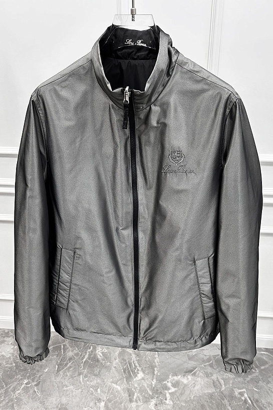 Двусторонняя ветровка Loro Piana - Grey / Black