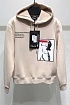 Утеплённое худи на флисе Dsquared2 x Ibrahimovic "ICON" - Beige