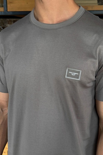 Мужская футболка Dolce & Gabbana Premium - Grey Khaki   