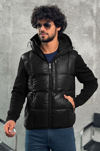 Куртка с вязаными рукавами Moncler   