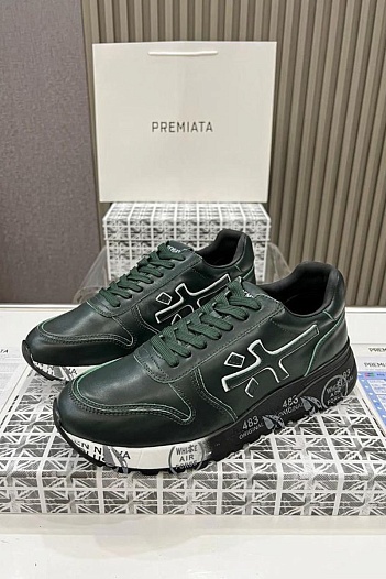 Кожаные кроссовки Premiata Mick - Green   
