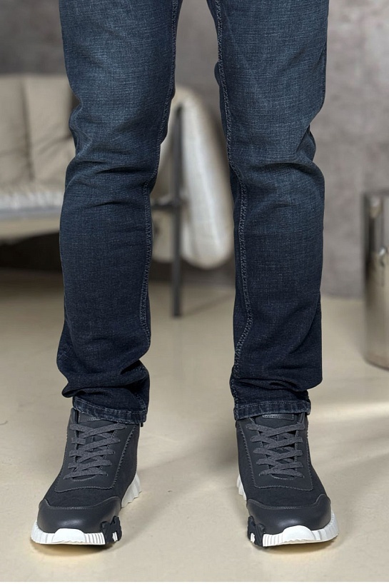 Кроссовки с мехом Hermes Bouncing high-top - Grey