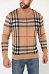 Мужская бежевая кофта Burberry check pattern