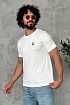 Белая мужская футболка Dior embroidered logo