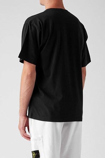 Мужская футболка Stone Island compass-print - Black   