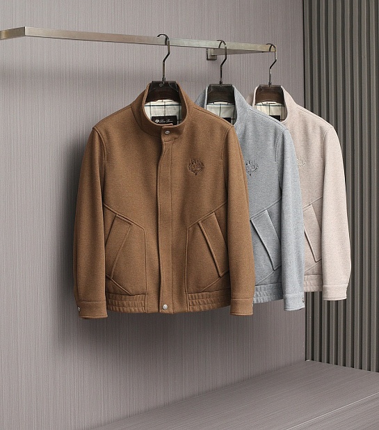 Мужская куртка Loro Piana premium - Grey