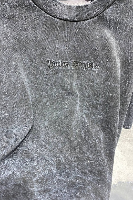 Чёрная оверсайз футболка Palm Angels