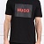 Чёрная футболка Hugo Boss logo-print