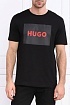 Чёрная футболка Hugo Boss logo-print