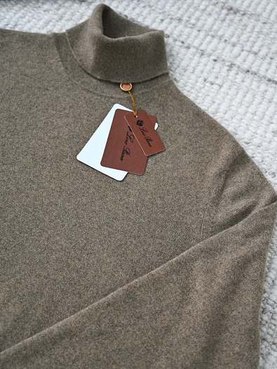 Мужская водолазка Loro Piana Premium - Autumn Green   