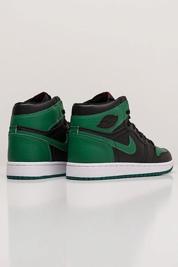 Кроссовки Nike Air Jordan1 Retro - Green / Black   