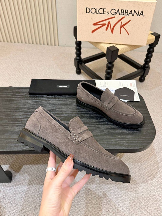 Мужские замшевые лоферы Dolce & Gabbana
