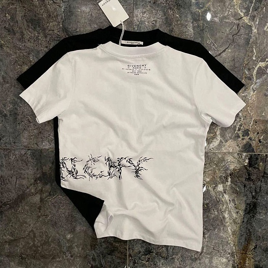 Мужская футболка Givenchy Barbed Wire - White   