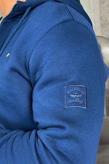 Утеплённый костюм на флисе Paul & Shark синего цвета   