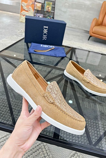 Мужские замшевые лоферы Dior   