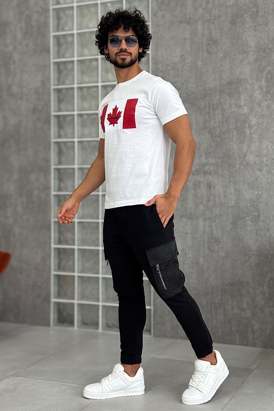 Футболка белого цвета Dsquared2 Flag of Canada