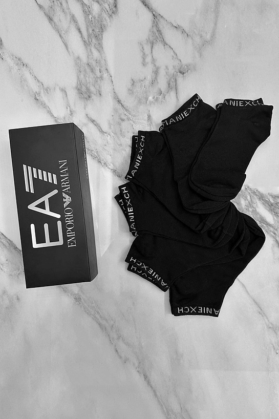 Набор чёрных носков Emporio Armani 7