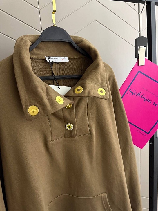 Женская кофта с высоким горлом Schiaparelli premium - Brown