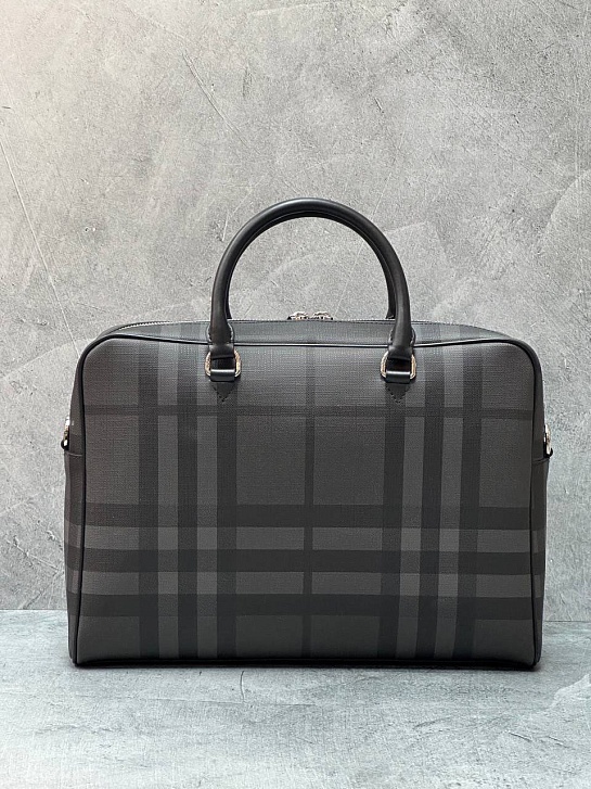 Мужской портфель Burberry Ainsworth Premium 37x26x9 см - Black