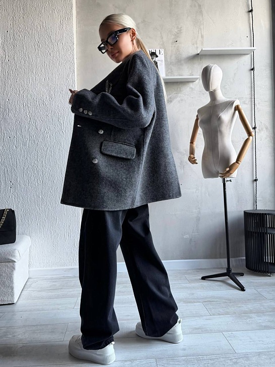Женский шерстяной пиджак Chrome Hearts premium