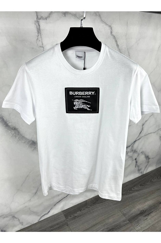 Белая футболка Burberry Roundwood Label