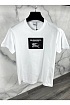 Белая футболка Burberry Roundwood Label
