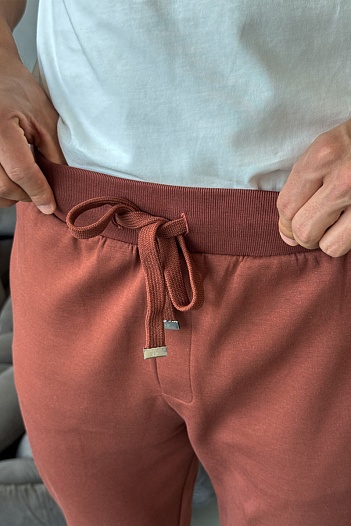 Мужские спортивные штаны Loro Piana monogram - Brown   