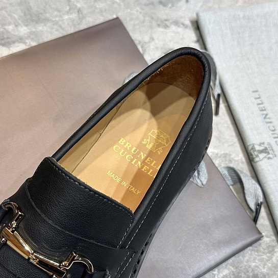 Кожаные лоферы Brunello Cucinelli Premium - Black