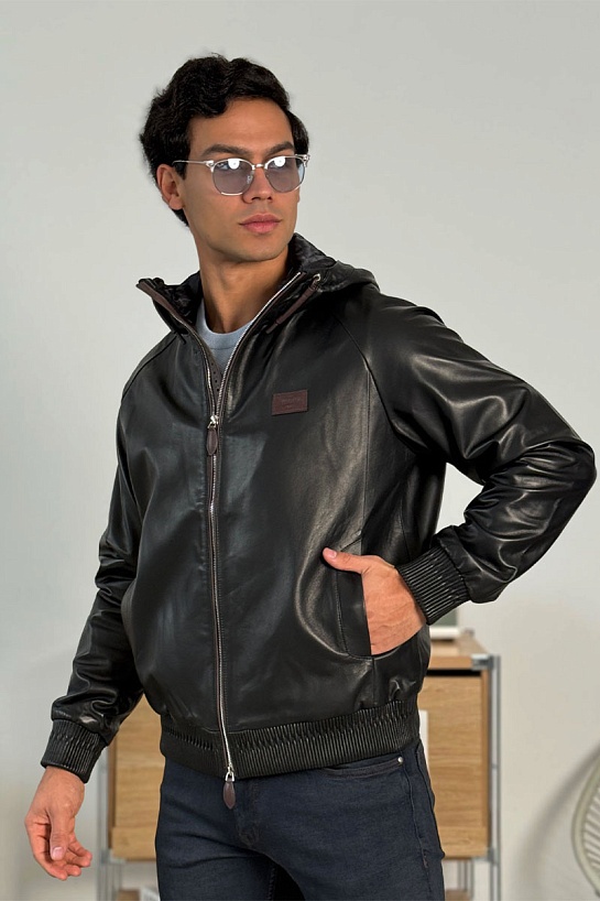 Мужская кожаная куртка Berluti Premium