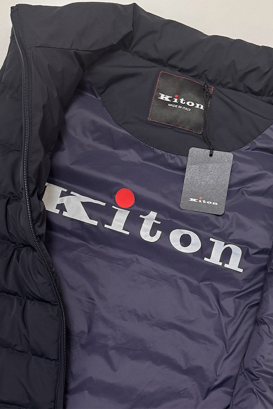 Мужской тёмно-синий жилет Kiton