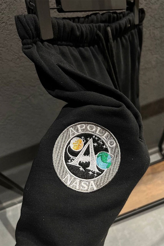 Мужские чёрные шорты Balenciaga x Nasa